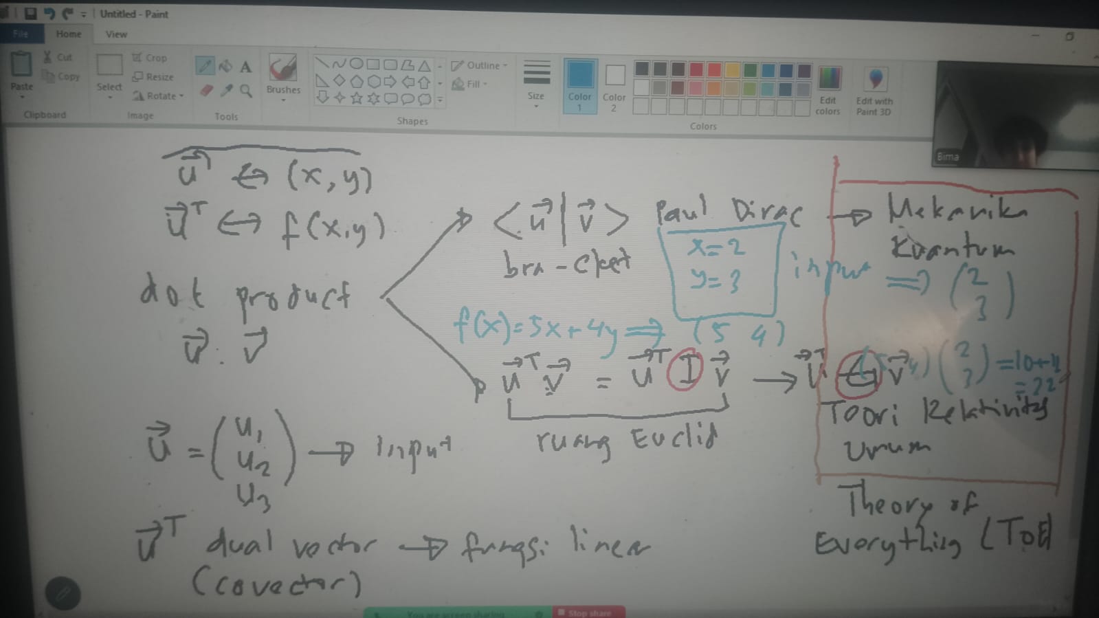Matematika Titik: &ldquo;Dot Product&rdquo;